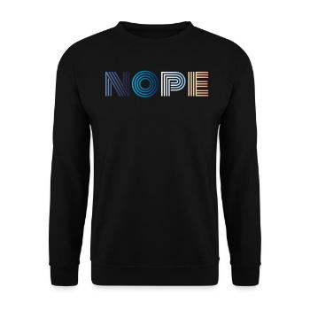 Nope - Sweat-shirt Unisexe - noir - Devant - Alina (178cm) & Michal (187cm)