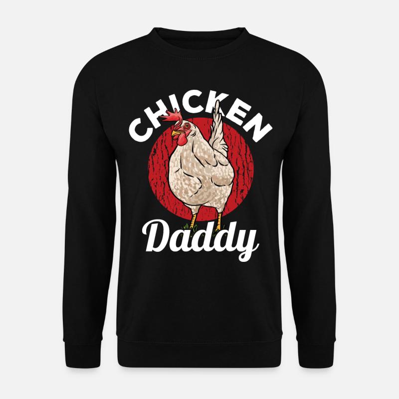 Poulet Papa I - Sweat-shirt Unisexe - noir