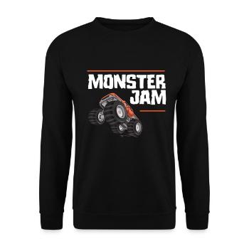 Monster Jam - Unisex Sweatshirt - black - Front - Alina (178cm) & Michal (187cm)