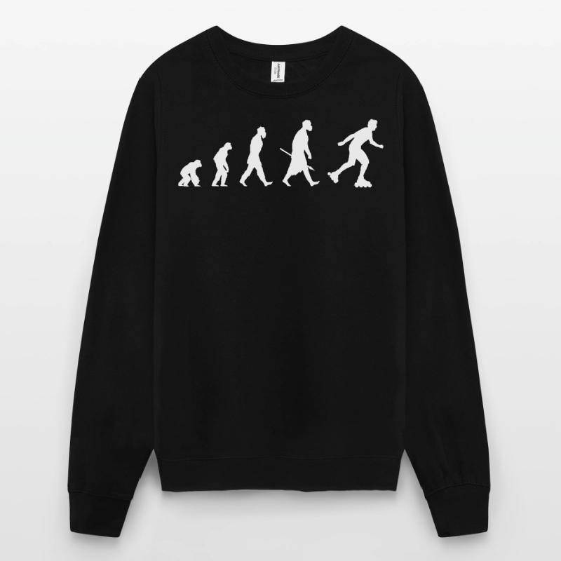 Evolution of roller blade Unisex Sweatshirt