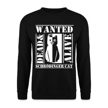Schrödinger's Cat Nerd Geek Physicist Science - Unisex Sweatshirt - black - Front - Alina (178cm) & Michal (187cm)