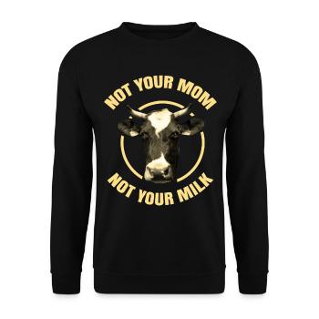 Vegan Tshirt Tierrechte Veggie Sprüche Bio Animal - Unisex Pullover - Schwarz - Vorne - Alina (178cm) & Michal (187cm)