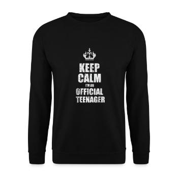 Adolescent - Sweat-shirt Unisexe - noir - Devant - Alina (178cm) & Michal (187cm)