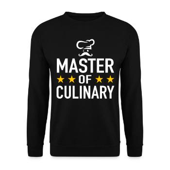 Master of Culinary Chef Chef Chef Chef Hat - Unisex Sweatshirt - black - Front - Alina (178cm) & Michal (187cm)