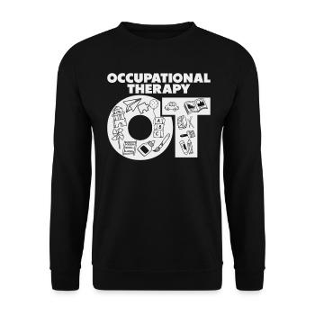 Occupational Therapist Kids Health-Care Worker - Unisex Sweatshirt - black - Front - Alina (178cm) & Michal (187cm)
