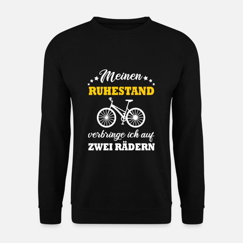 Rente Ruhestand Fahrrad fahren Rentner Geschenk - Unisex Pullover - Schwarz
