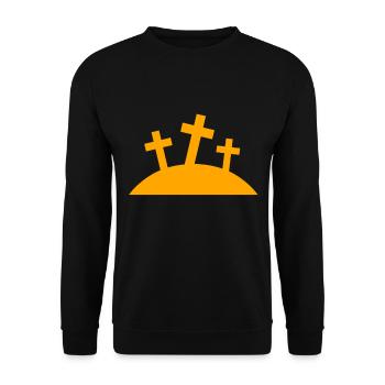 Jésus, Jésus, Jésus chrétien chrétien chrétien chrétien - Sweat-shirt Unisexe - noir - Devant - Alina (178cm) & Michal (187cm)