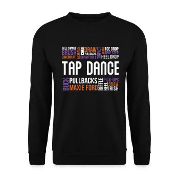 Tap Dance Stepptanzer Danseur Musique Cadeau - Sweat-shirt Unisexe - noir - Devant - Alina (178cm) & Michal (187cm)