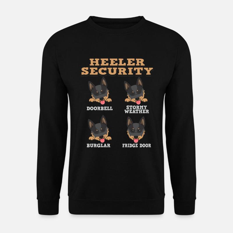 AUSTRALIAN CATTLE DOG - Red Heeler Security - Unisex Pullover - Schwarz