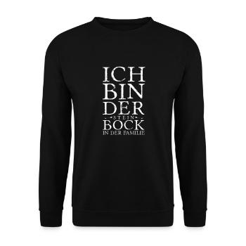 Sternzeichen Steinbock Familie - Unisex Pullover - Schwarz - Vorne - Alina (178cm) & Michal (187cm)