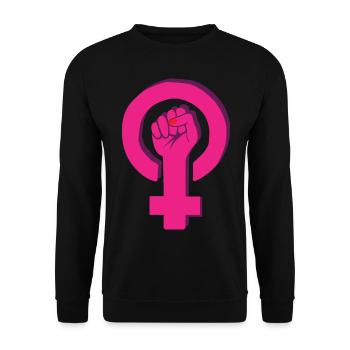 Women Empowerment Emancipation Women's Rights Women - Unisex Sweatshirt - black - Front - Alina (178cm) & Michal (187cm)