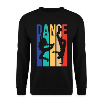 Break Dance Dancer Dancer Dancing Ballet Gift - Unisex Sweatshirt - black - Front - Alina (178cm) & Michal (187cm)