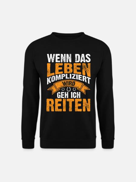 Pferd Kaltblut Kaltblüter Geschenke - Unisex Pullover - Schwarz