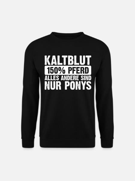 Kaltblut Pferde Geschenke - Unisex Pullover - Schwarz