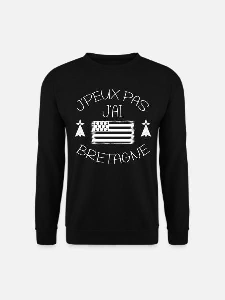 Breton Bretonne Humour - Sweat-shirt Unisexe - noir