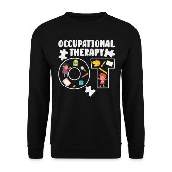 Occupational Therapist Kids Health-Care Worker - Unisex Sweatshirt - black - Front - Alina (178cm) & Michal (187cm)
