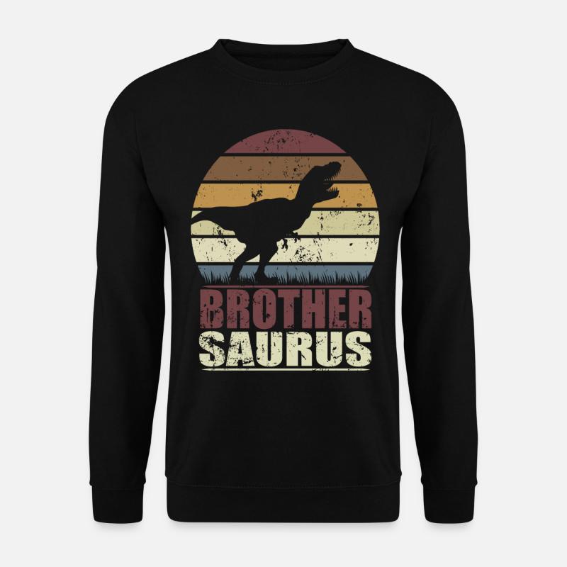 BrotherSaurus Dinosaurier Dino Brother Saurus - Unisex Pullover - Schwarz