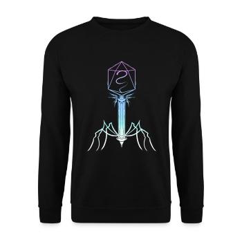 Microbiology Virus Biology Virology Viral - Unisex Sweatshirt - black - Front - Alina (178cm) & Michal (187cm)