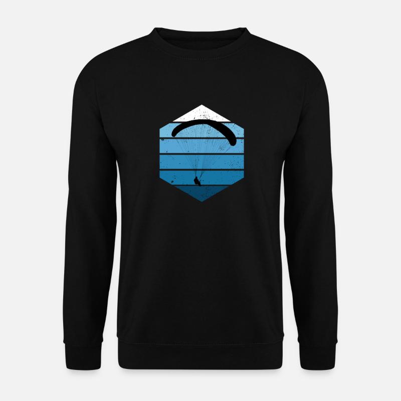 Paraglider Flying Paragliding Paraglider Shirt - Unisex Sweatshirt - black