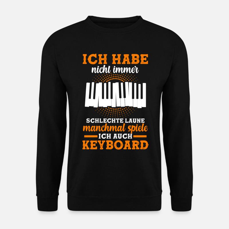 Keyboard Keyboarder Keyboarding Musiker - Unisex Pullover - Schwarz
