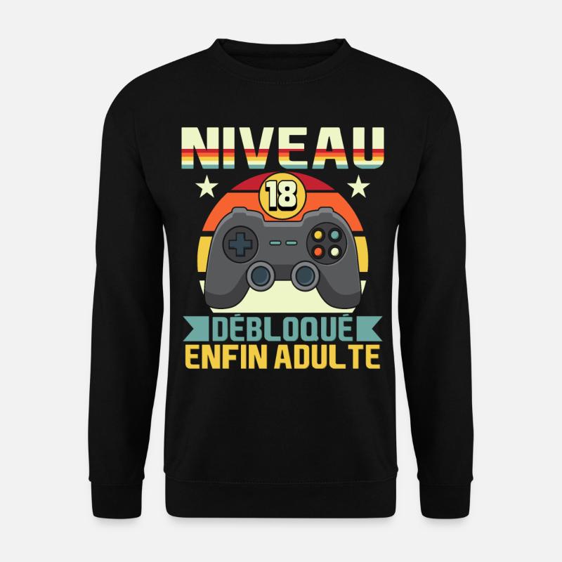 Anniv 18 ans Anniversaire - Sweat-shirt Unisexe - noir