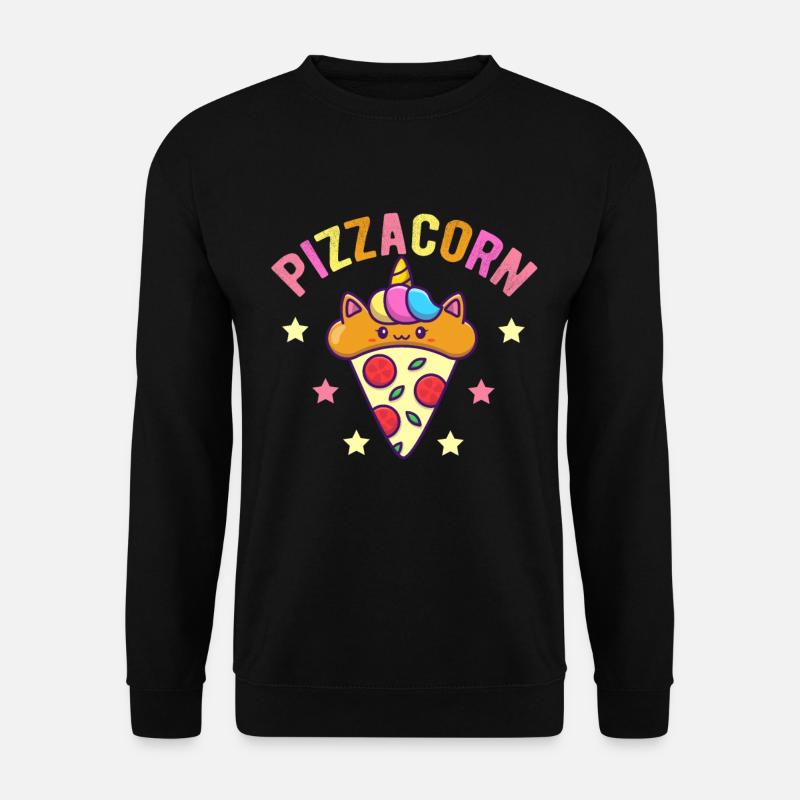 Pizzakorn - Unisex Pullover - Schwarz