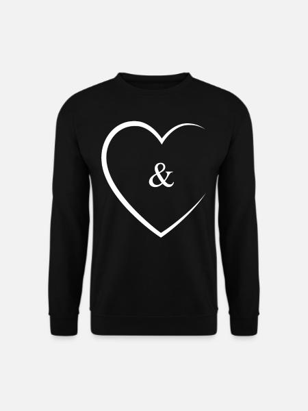 & et le signe mariage - Sweat-shirt Unisexe - noir