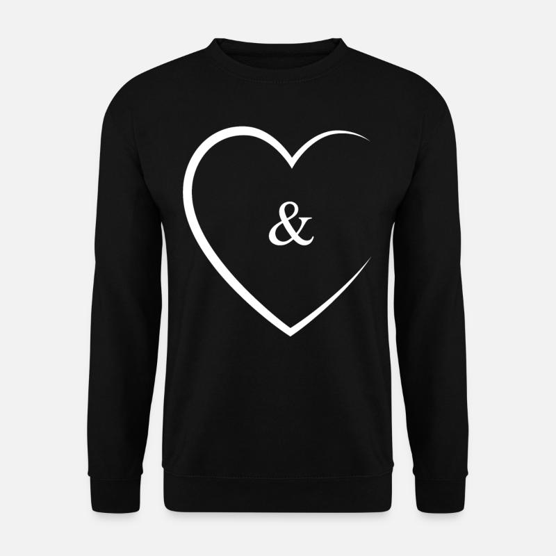 & et le signe mariage - Sweat-shirt Unisexe - noir