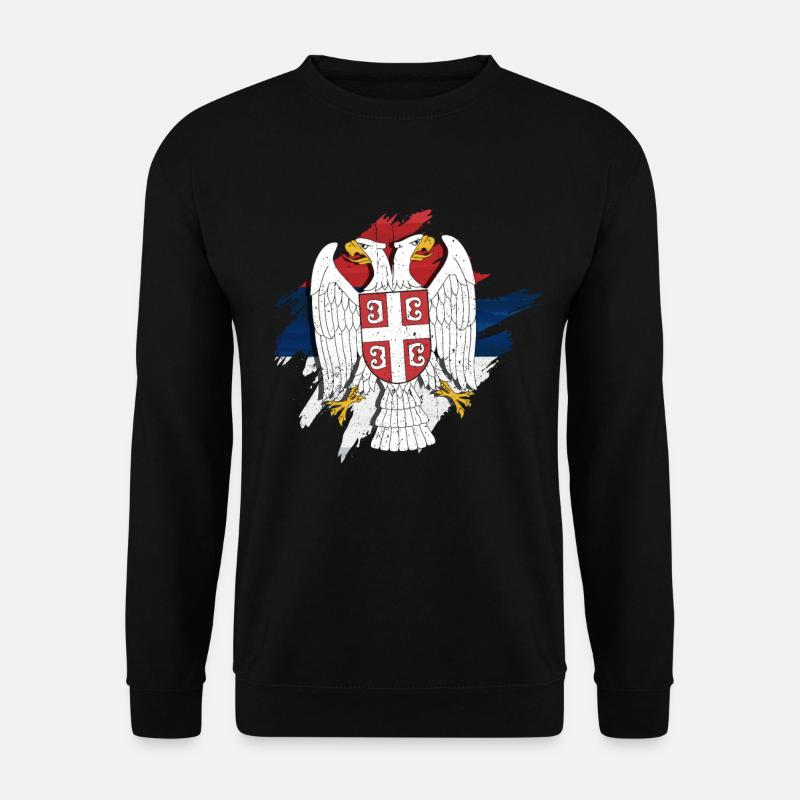 Serbien - Unisex Pullover - Schwarz