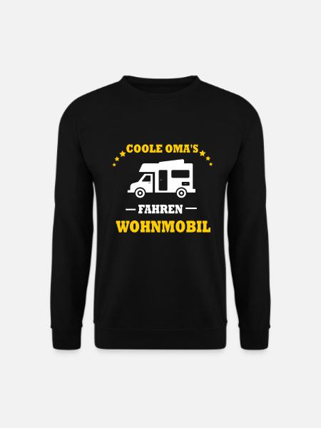 Coole Omas fahren Wohnmobil lustiges Geschenk Oma - Unisex Pullover - Schwarz