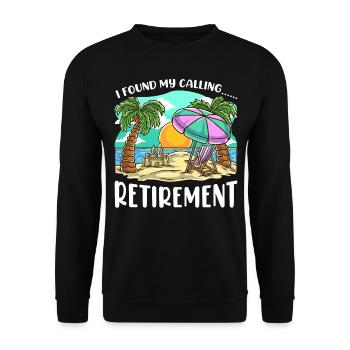 Pension plage vacances pension palmiers soleil mer - Sweat-shirt Unisexe - noir - Devant - Alina (178cm) & Michal (187cm)