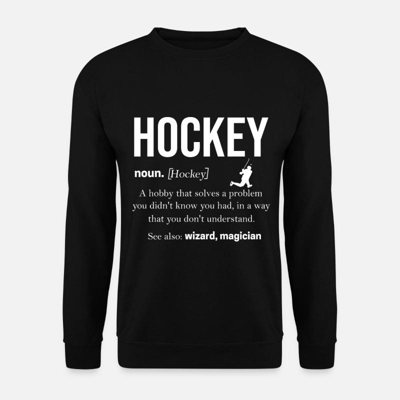 Hockey - Unisex Pullover - Schwarz