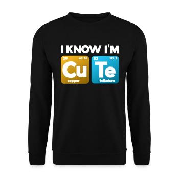 Chimiste chimiste cadeau de chimiste - Sweat-shirt Unisexe - noir - Devant - Alina (178cm) & Michal (187cm)