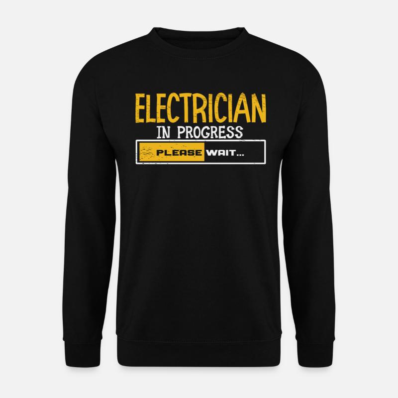 Electrician Apprentice Loading Journeyman - Unisex Sweatshirt - black