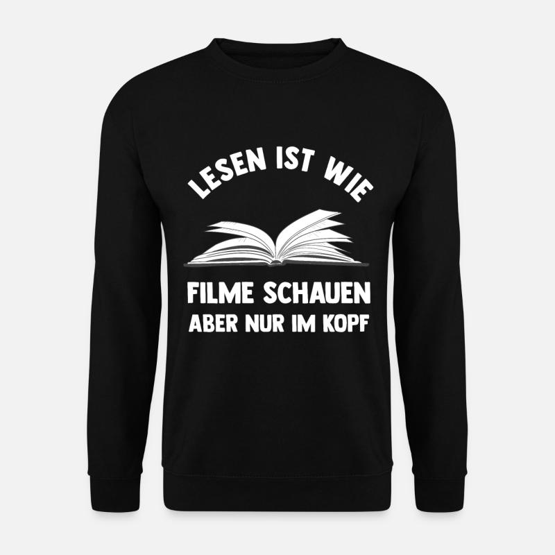Buch - Unisex Pullover - Schwarz