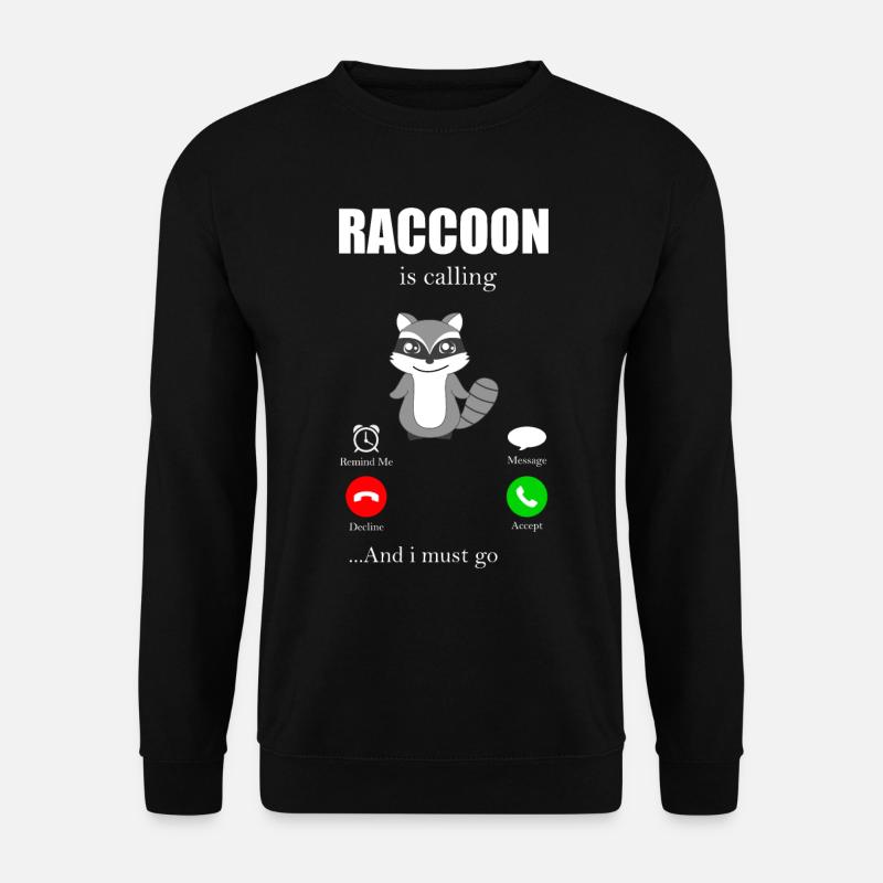 Waschbär - Unisex Pullover - Schwarz