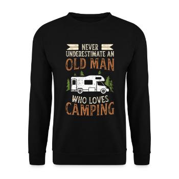 camper - Unisex Sweatshirt - black - Front - Alina (178cm) & Michal (187cm)