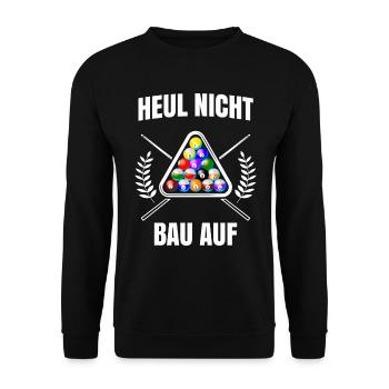 Billard - Unisex Pullover - Schwarz - Vorne - Alina (178cm) & Michal (187cm)
