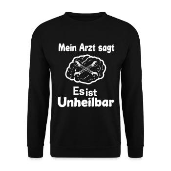 Mechaniker - Unisex Pullover - Schwarz - Vorne - Alina (178cm) & Michal (187cm)
