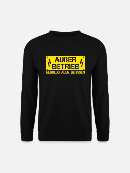 Stress im Büro Arbeit Arbeitskollegen genervt - Unisex Pullover - Schwarz