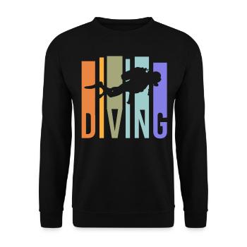 Plongeurs plongeurs - Sweat-shirt Unisexe - noir - Devant - Alina (178cm) & Michal (187cm)