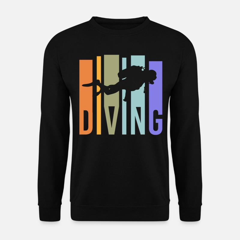 Taucher tauchen - Unisex Pullover - Schwarz