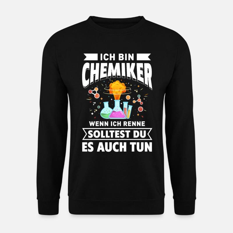Chemiker Labor Periodensystem Neutron Alchemie - Unisex Pullover - Schwarz
