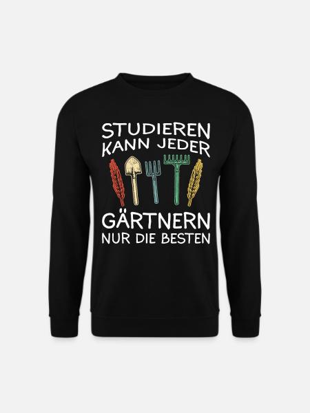 Gärtner Garten Gartenarbeit - Unisex Pullover - Schwarz