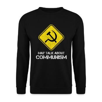 Funny Socialist saying about socialism! - Unisex Sweatshirt - black - Front - Alina (178cm) & Michal (187cm)