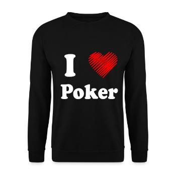 Poker - Sweat-shirt Unisexe - noir - Devant - Alina (178cm) & Michal (187cm)