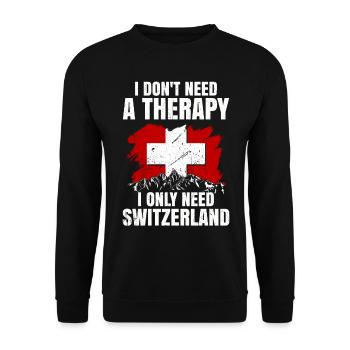 Suisse - Sweat-shirt Unisexe - noir - Devant - Alina (178cm) & Michal (187cm)