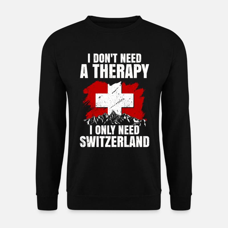 Switzerland - Unisex Sweatshirt - black