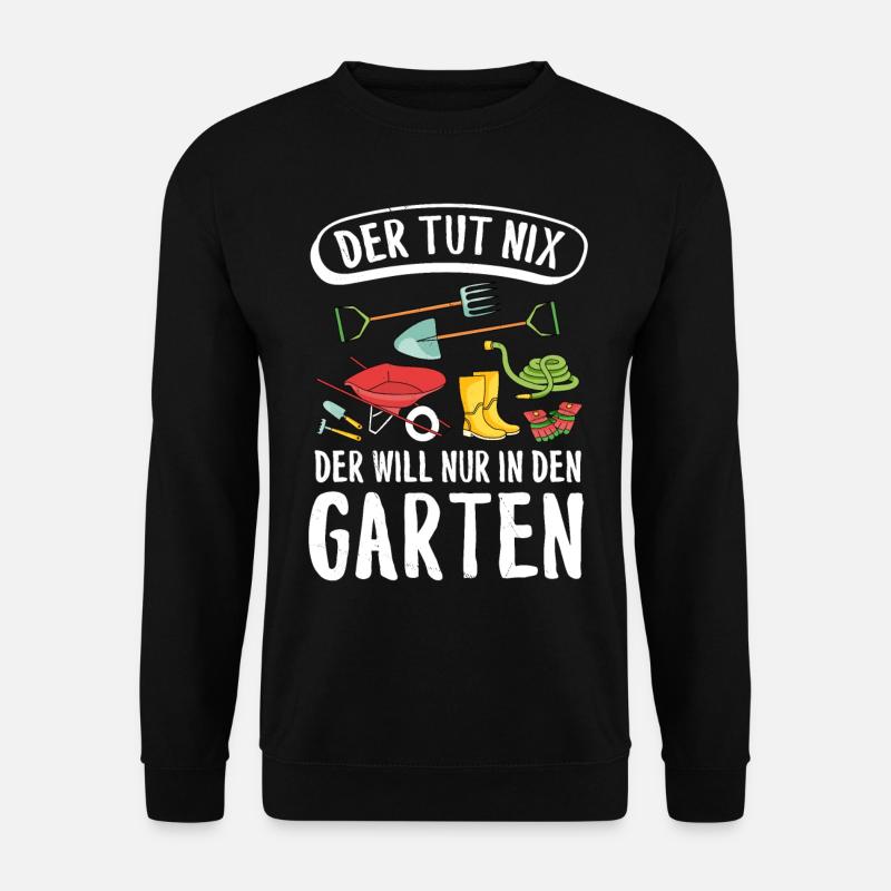 Garten - Unisex Pullover - Schwarz