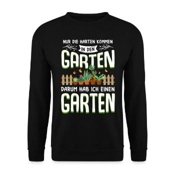 Garten - Unisex Pullover - Schwarz - Vorne - Alina (178cm) & Michal (187cm)